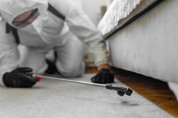 Professional Pest Control technician working in Berne, IN